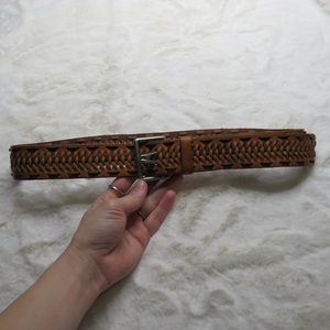 Linea Pelle brown leather‎ woven belt